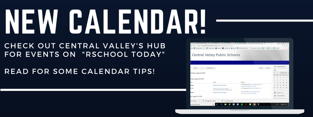 Central Valley Calendar Moves to rSchool Today